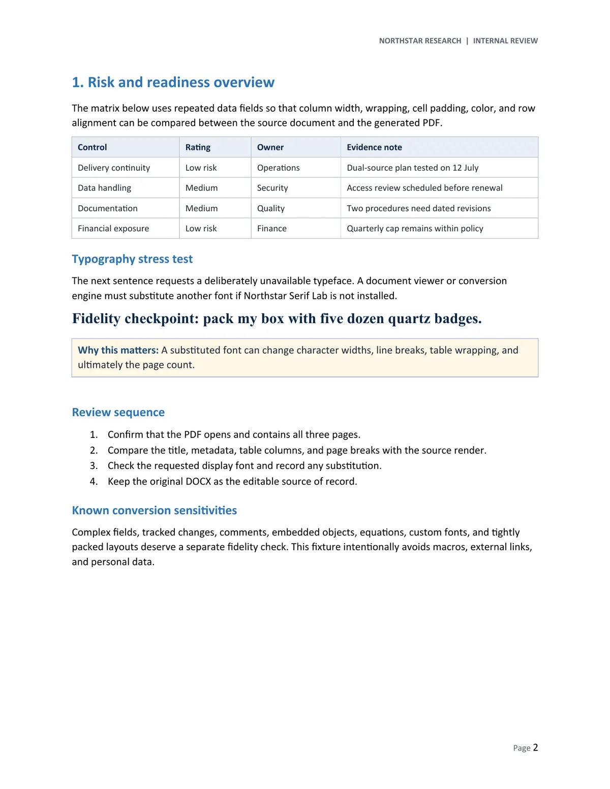 Page 2 from the actual PDF created by LocalFlux.